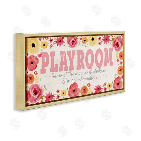 Stupell Industries Stephanie Workman Marrott | Playroom Of Mischief Makers Pink
