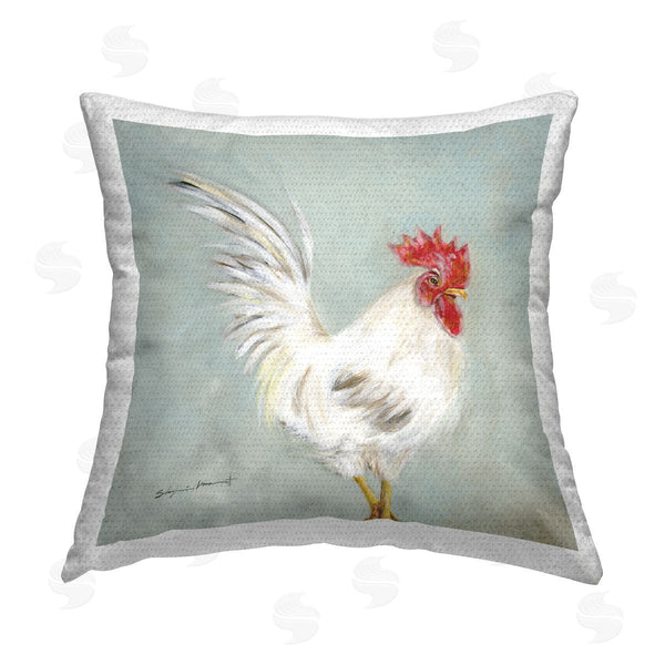 Stupell Industries Stephanie Workman Marrott | Proud Hen Country Animal Printed Throw Pillow