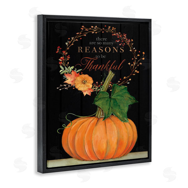 Stupell Industries Stephanie Workman Marrott | Reasons To Be Thankful Pumpkin