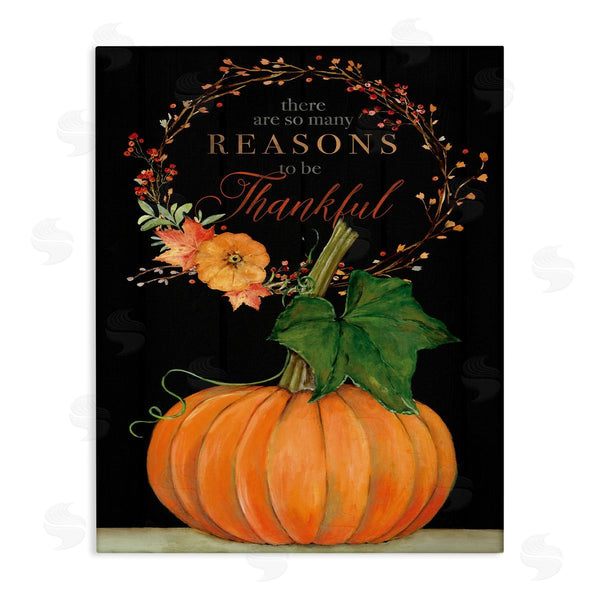 stupell industries Stephanie Workman Marrott | Reasons To Be Thankful Pumpkin
