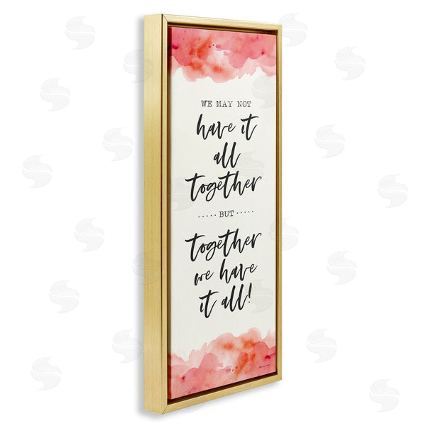Stupell Industries Stephanie Workman Marrott | Romantic Phrase With Blush Watercolor
