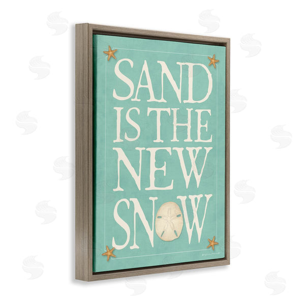 Stupell Industries Stephanie Workman Marrott | Sand Is The New Snow Nautical Winter Starfish