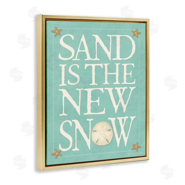 Stupell Industries Stephanie Workman Marrott | Sand Is The New Snow Nautical Winter Starfish
