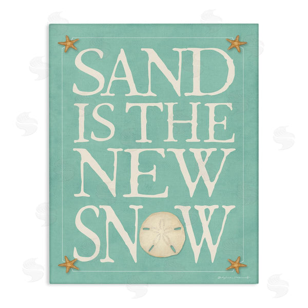 stupell industries Stephanie Workman Marrott | Sand is the New Snow Nautical Winter Starfish