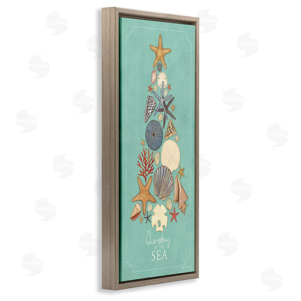 Stupell Industries Stephanie Workman Marrott | Seashell Holiday Tree Wall Art