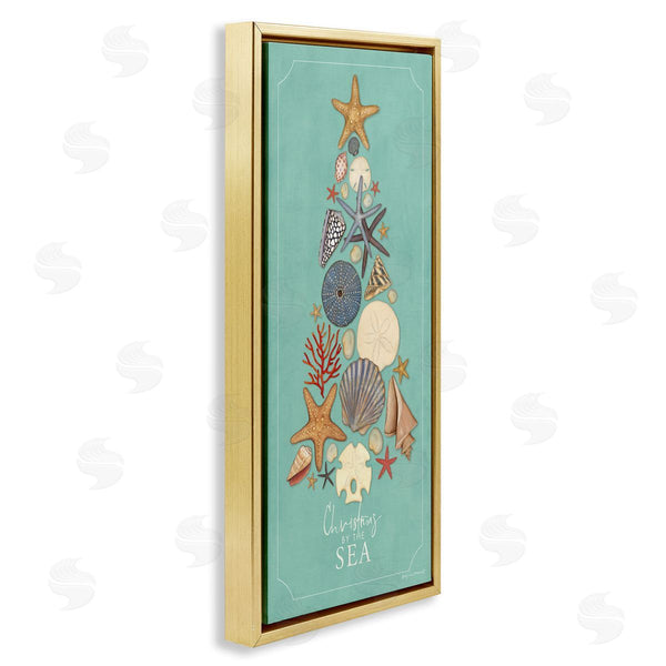 Stupell Industries Stephanie Workman Marrott | Seashell Holiday Tree Wall Art