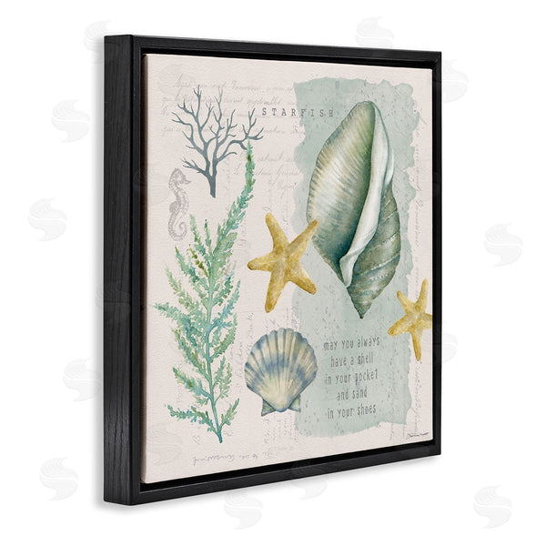 Stupell Industries Stephanie Workman Marrott | Shell In Pocket Sand In Shoes Beach Quote Wall Art