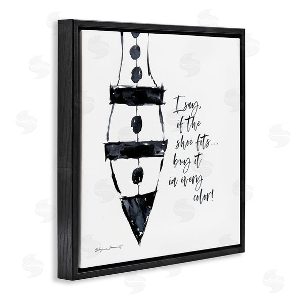 Stupell Industries Stephanie Workman Marrott | Shoe Fits Buy Every Color Fashion Heel Glam Wall Art