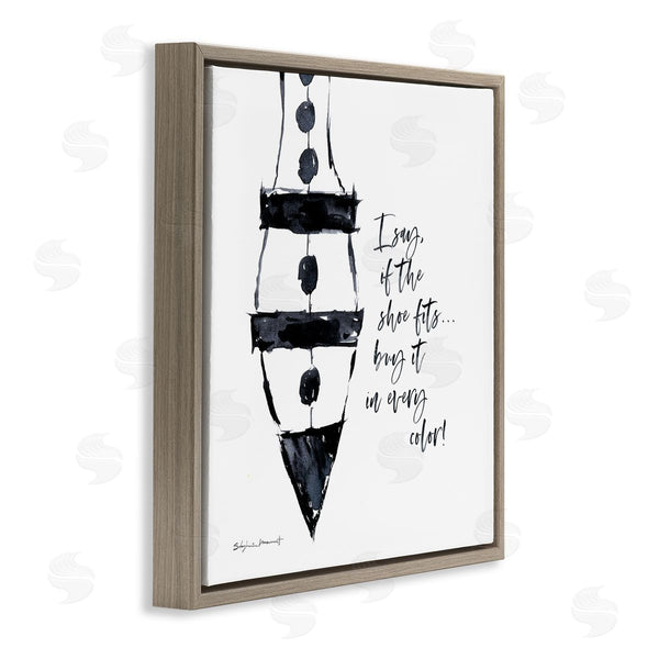 Stupell Industries Stephanie Workman Marrott | Shoe Fits Buy Every Color Fashion Heel Glam Wall Art