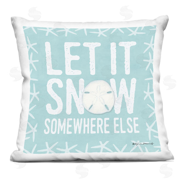 stupell industries Stephanie Workman Marrott | Snow Somewhere Else Printed Throw Pillow