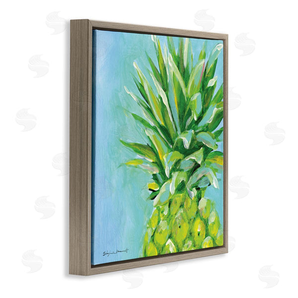 Stupell Industries Stephanie Workman Marrott | Tropical Pineapple On Blue