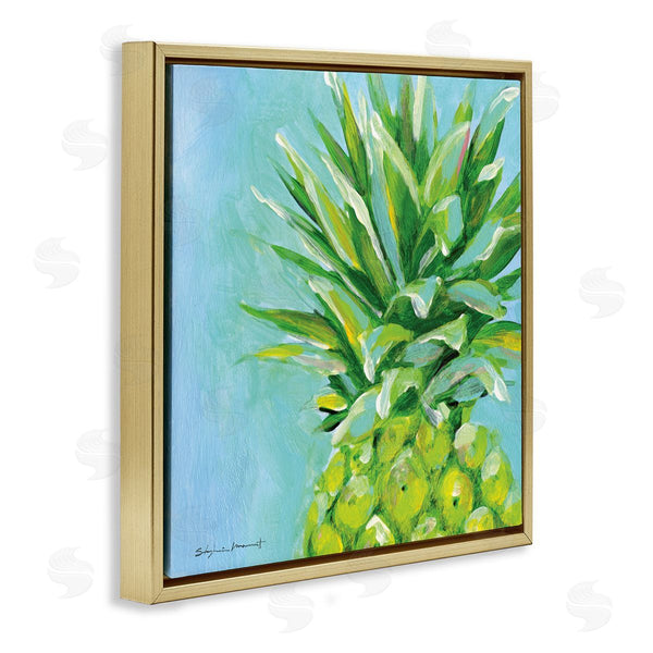 Stupell Industries Stephanie Workman Marrott | Tropical Pineapple On Blue