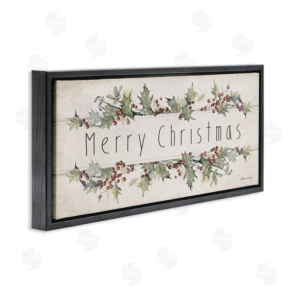 Stupell Industries Stephanie Workman Marrott | Vintage Merry Christmas Sentiment Wall Art
