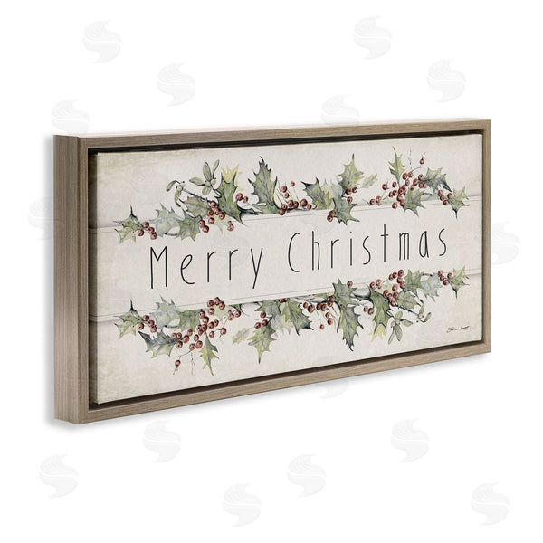Stupell Industries Stephanie Workman Marrott | Vintage Merry Christmas Sentiment Wall Art