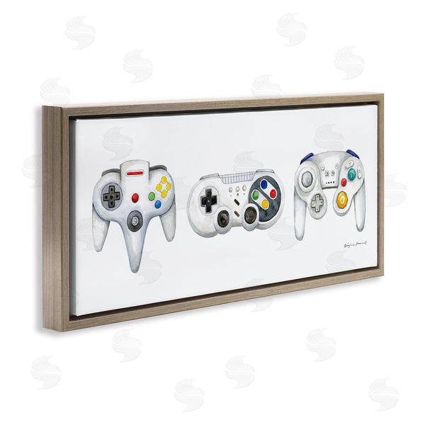 Stupell Industries Stephanie Workman Marrott | Vintage Video Game Controllers Wall Art