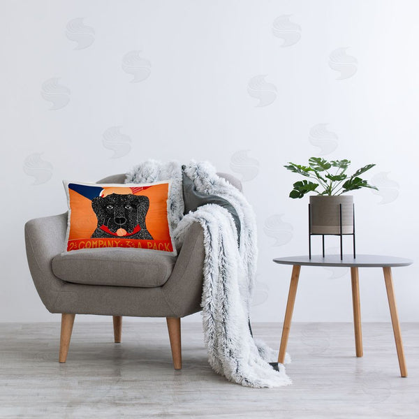 Stupell Industries Stephen Huneck | 2's Company Dog Printed Throw Pillow