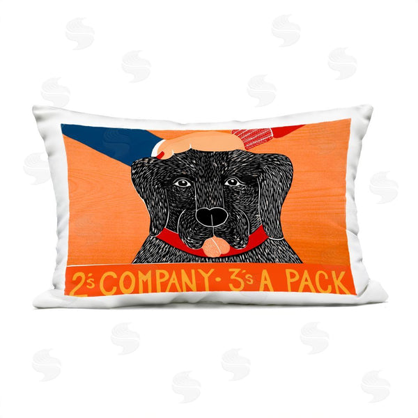 Stupell Industries Stephen Huneck | 2's Company Dog Printed Throw Pillow