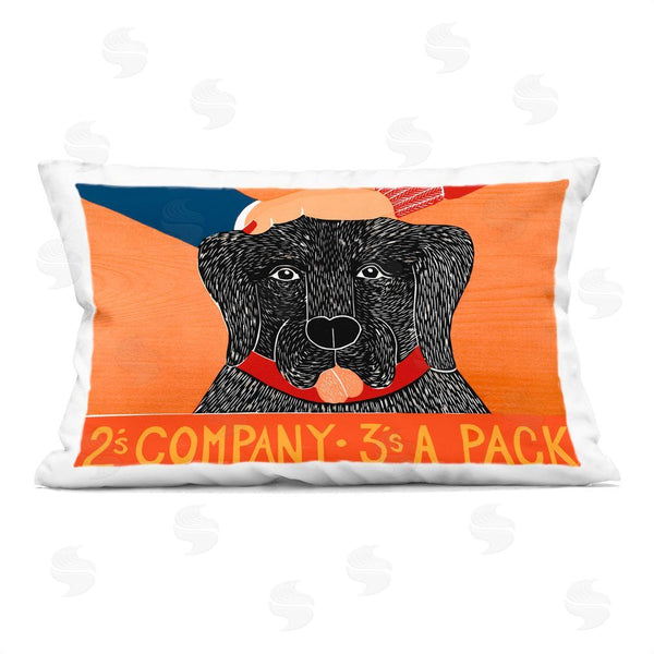 stupell industries Stephen Huneck | 2's Company Dog Printed Throw Pillow