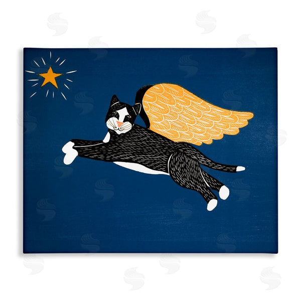 stupell industries Stephen Huneck | Angel Cat with Star Wall Art