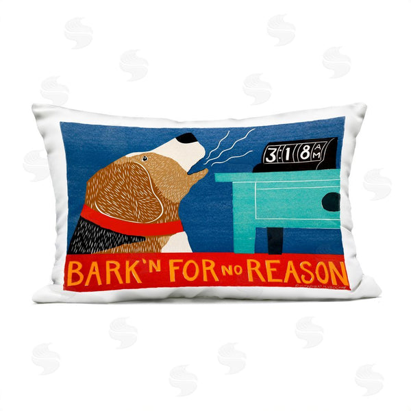 Stupell Industries Stephen Huneck | Bark'n For No Reason Printed Throw Pillow