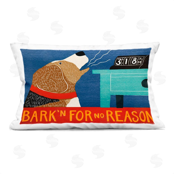 stupell industries Stephen Huneck | Bark'n For No Reason Printed Throw Pillow