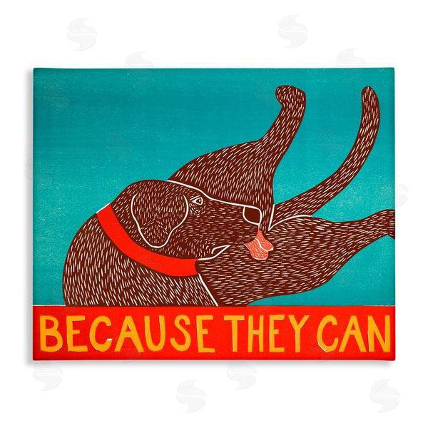 stupell industries Stephen Huneck | Because They Can Funny Dog Wall Art