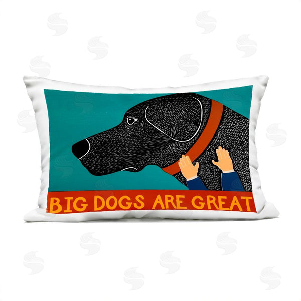 Stupell Industries Stephen Huneck | Big Dogs Are Great Printed Throw Pillow