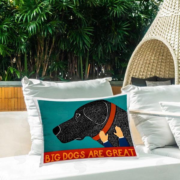 Stupell Industries Stephen Huneck | Big Dogs Are Great Printed Throw Pillow