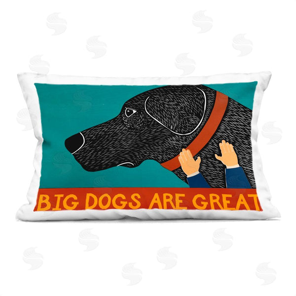 stupell industries Stephen Huneck | Big Dogs Are Great Printed Throw Pillow