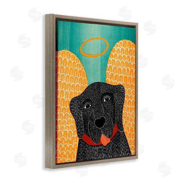 Stupell Industries Stephen Huneck | Dog Angel With Yellow Wings Wall Art