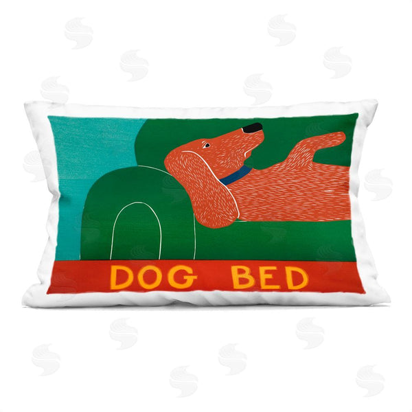 stupell industries Stephen Huneck | Dog Bed Couch Printed Throw Pillow