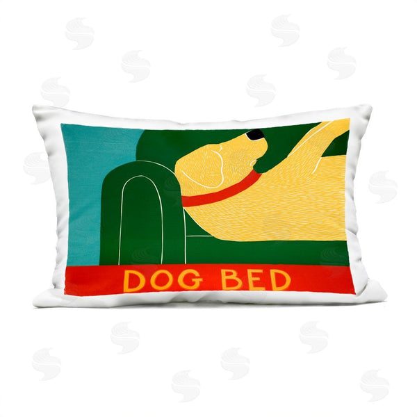 Stupell Industries Stephen Huneck | Dog Bed Labrador Printed Throw Pillow