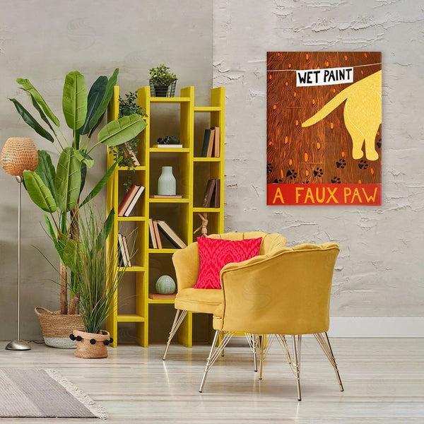 Stupell Industries Stephen Huneck | Wet Paint Faux Paw Wall Art