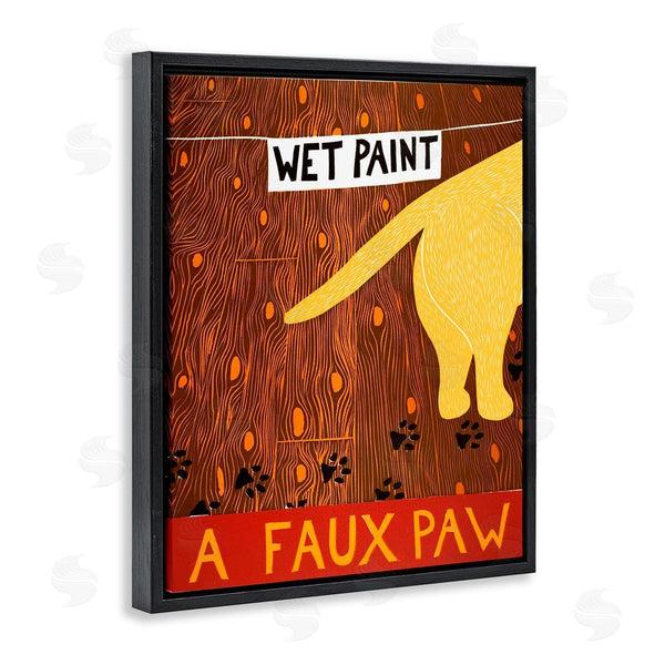 Stupell Industries Stephen Huneck | Wet Paint Faux Paw Wall Art