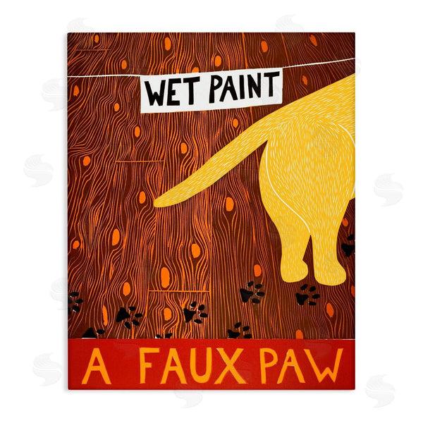 stupell industries Stephen Huneck | Wet Paint Faux Paw Wall Art
