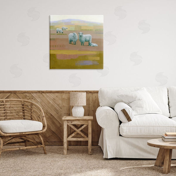 Stupell Industries Stephen Mitchell | Sheep Grazing Pasture Wall Art