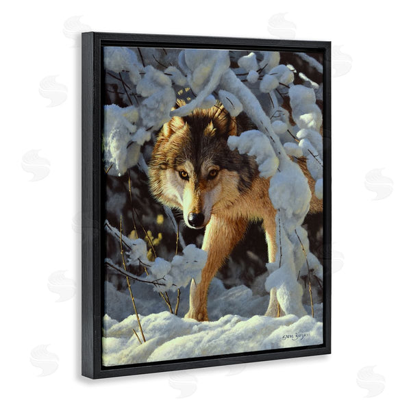 Stupell Industries Steve Burgess | Wolf Among Snowy Branches Wall Art