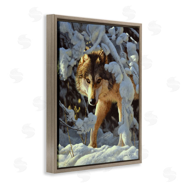 Stupell Industries Steve Burgess | Wolf Among Snowy Branches Wall Art