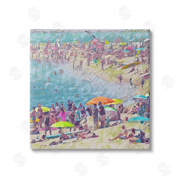stupell industries Steve Hunziker | Abstract People on Beach