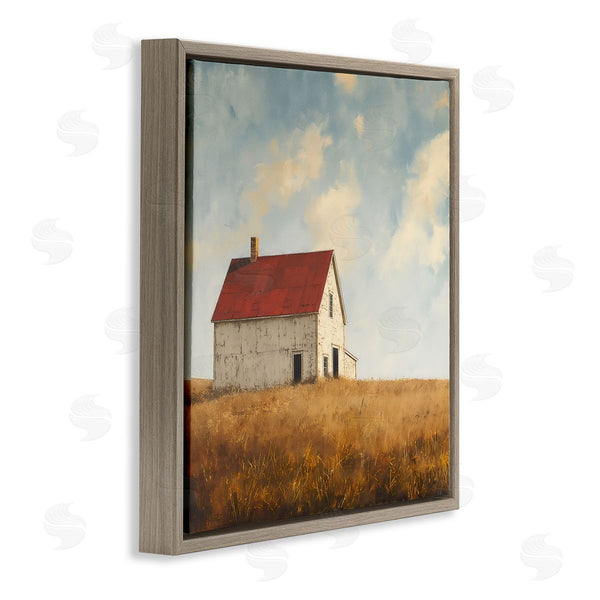 Stupell Industries Steve Hunziker | Barren Farmland Barn Wall Art