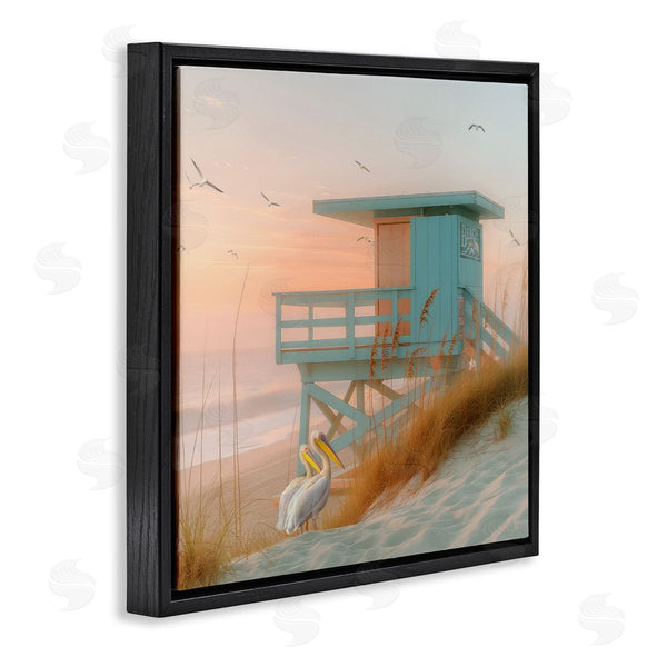 Stupell Industries Steve Hunziker | Coastal Charm Beach Hut