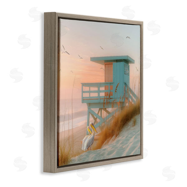 Stupell Industries Steve Hunziker | Coastal Charm Beach Hut