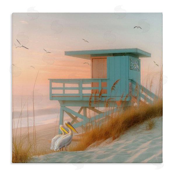 stupell industries Steve Hunziker | Coastal Charm Beach Hut