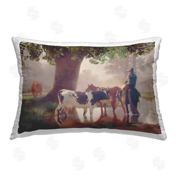 stupell industries Steve Hunziker | Cowboy & River Scenery