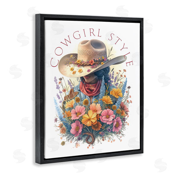Stupell Industries Steve Hunziker | Cowgirl Style With Florals Wall Art