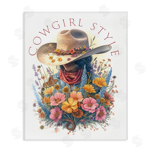 stupell industries Steve Hunziker | Cowgirl Style with Florals Wall Art