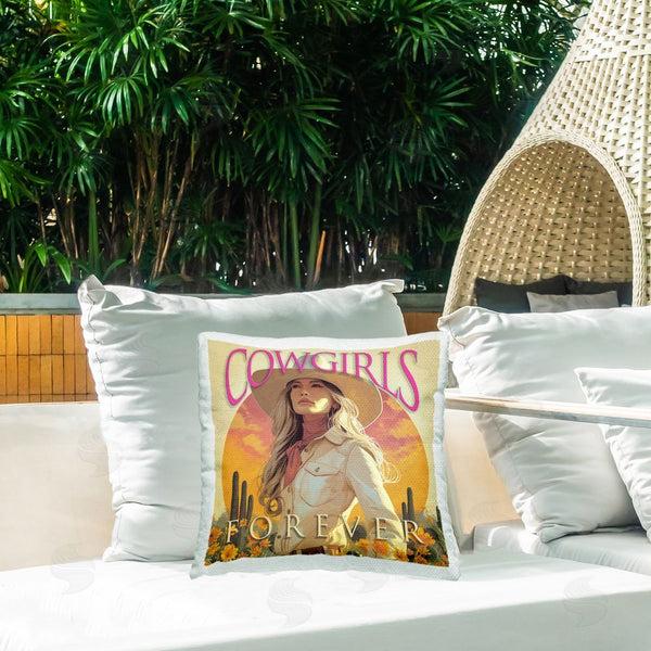 Stupell Industries Steve Hunziker | Cowgirls Forever Portrait Printed Throw Pillow