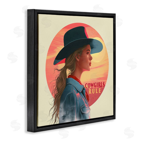 Stupell Industries Steve Hunziker | Cowgirls Rule Portrait Wall Art