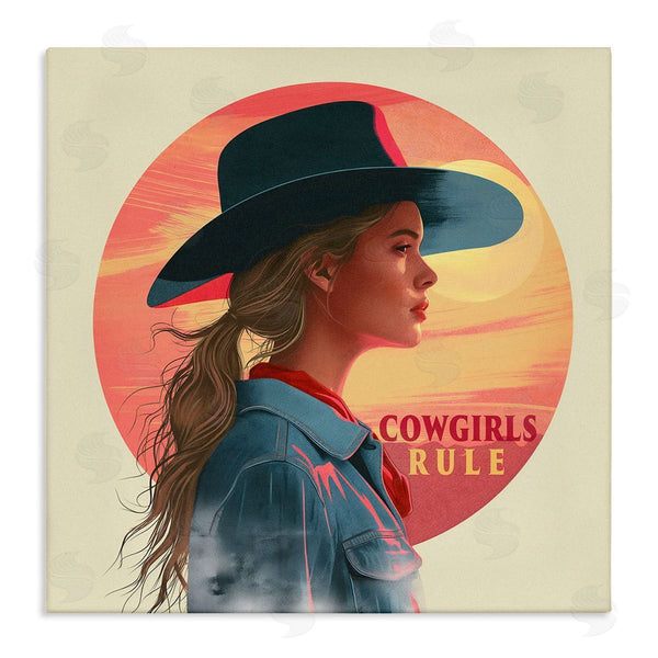 stupell industries Steve Hunziker | Cowgirls Rule Portrait Wall Art