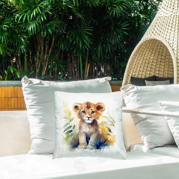 Stupell Industries Steve Hunziker | Crafty Critters Lion Throw Pillow